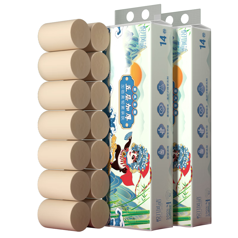 悦竹风语5层14卷700克竹浆纸使用舒适度如何？达人专业评测分享？