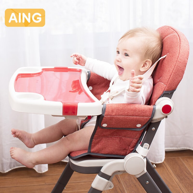 爱音多功能便携可折叠儿童餐椅E06婴儿吃饭座椅宝宝餐椅靠垫能拿下洗吗？
