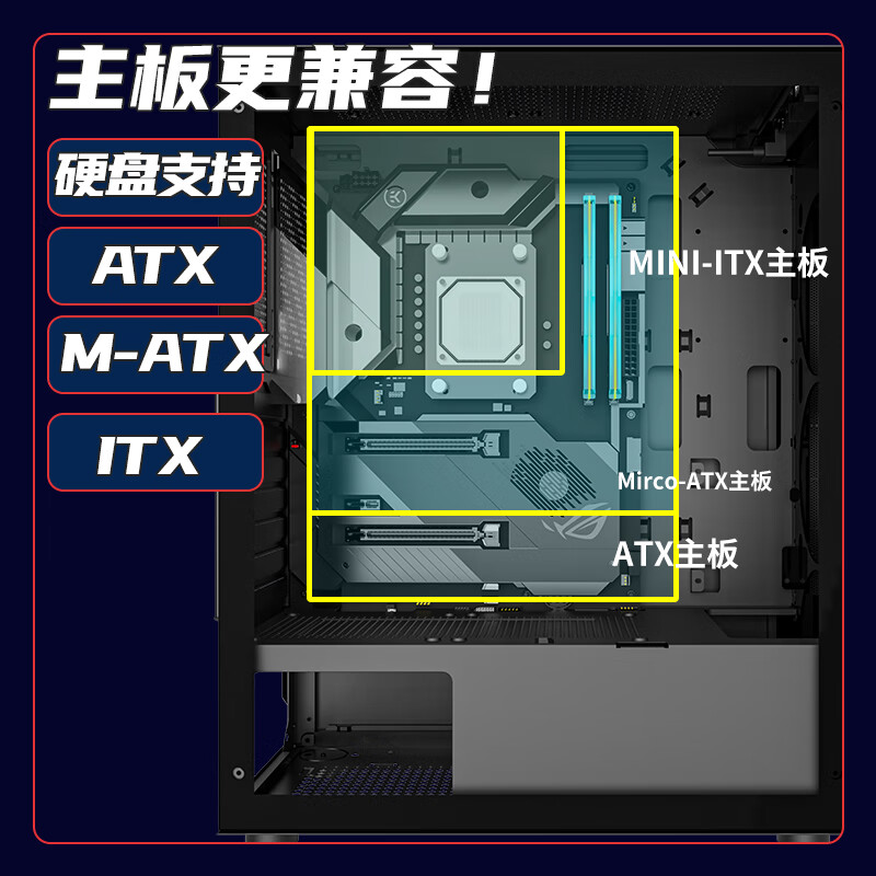 长城（Great Wall）本色K13升级版电脑游戏机箱（ATX主板/240水冷位/U3/玻璃侧透/宽体/8风扇位/4080显卡）