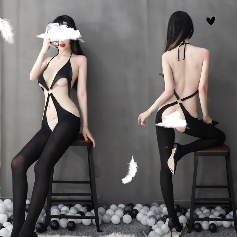 罗琦梦 情趣内衣 性感网衣 sm开裆连体网衣 丝袜情趣连身衣 l2304