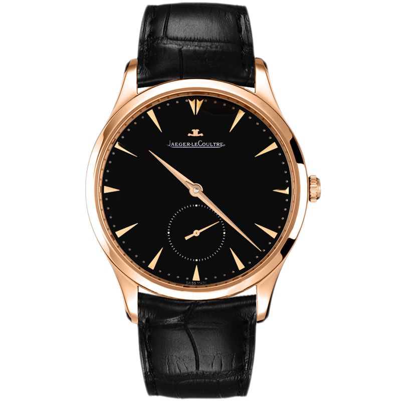 【二手95新】积家大师系列18k玫瑰金自动机械男表q1352470黑面 奢侈品