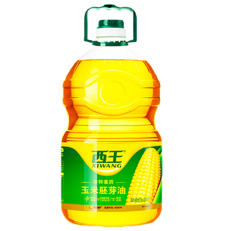 西王玉米胚芽油5L 物理壓榨植物甾醇家用健康玉米油 5000毫升 西王玉米胚芽油5L
