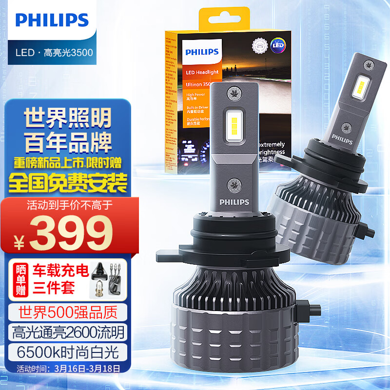 对比感受一下飞利浦HIR2汽车led大灯真实使用心得，图文解密必看