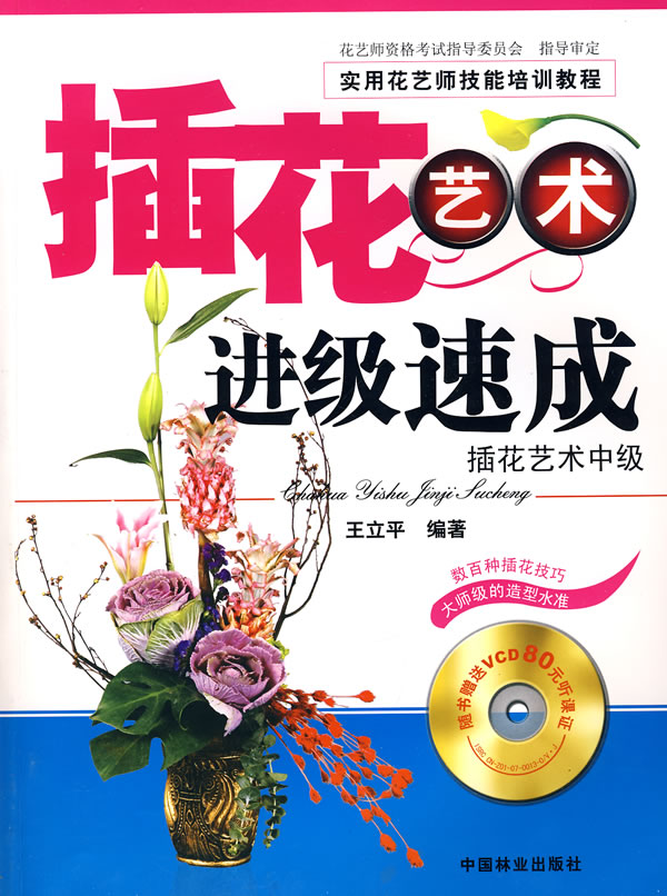 插花艺术进级速成:插花艺术中级(1光盘)/娱乐/休闲/书籍