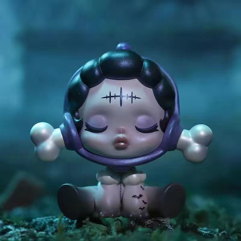 领凡 祖国版skullpanda密林古堡系列盲盒潮流玩具 【隐藏款】血色爵士