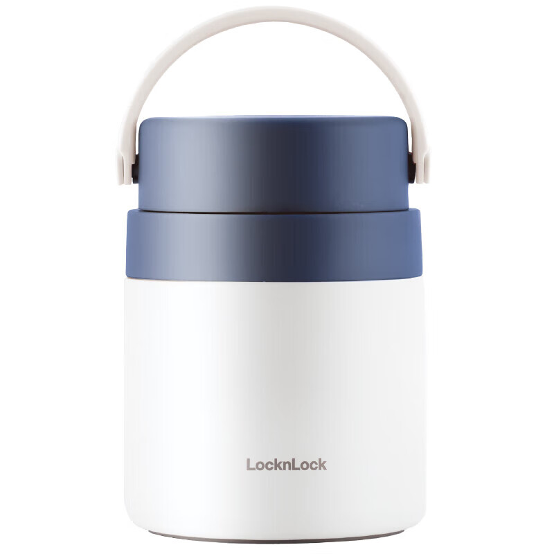 乐扣乐扣LOCK&LOCK保温桶 不锈钢便携式手提保温饭盒带餐具500ml 蓝色怎么看?