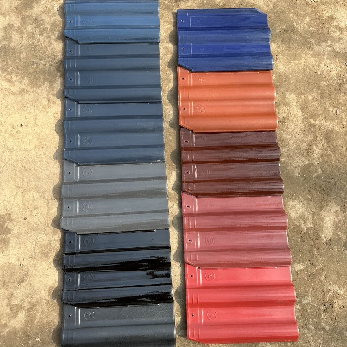 旭杉斯定制景德镇瓷欧式连锁瓦片300x400陶瓷瓦别墅专用屋面瓦不含运