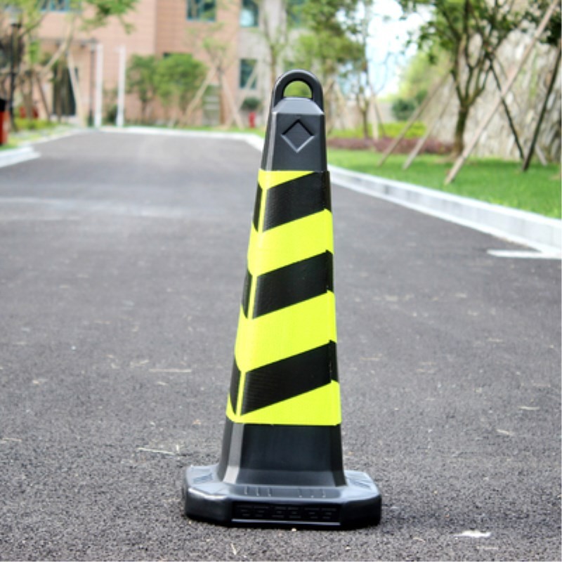 欧汉路锥塑料路锥方锥反光路障锥雪糕筒方椎雪糕桶锥桶交通设施 黑黄