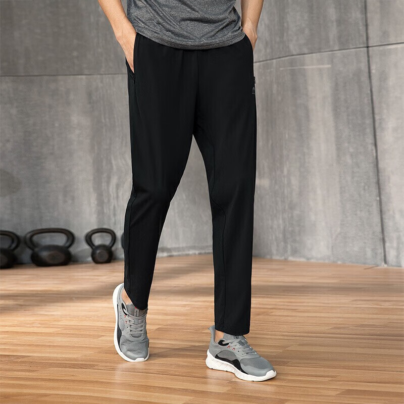 361°运动裤子男士春夏季卫裤休闲直筒外穿九分长裤 652114711-1 XL