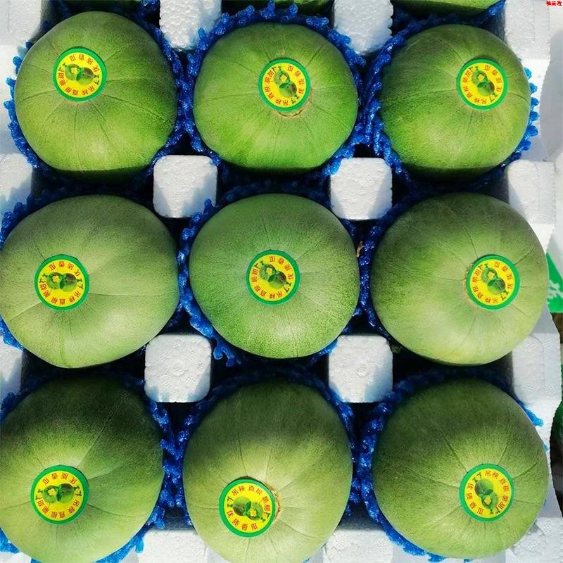 竹域绿宝甜瓜水果新鲜脆甜香瓜当季时令头茬绿宝石整箱 新果3斤