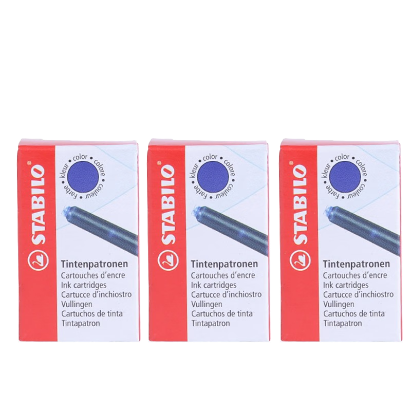 ���ڲ�����˼���֣�STABILO�� ī���¹����ڷ�̼�ظֱ�ŷ��ī��һ������оīˮ�� ��ɫ3��װ