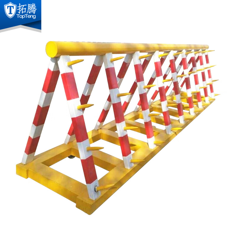拓腾 拒马移动护栏带钢钉刺道路隔离栏移动路障防恐防暴阻车器挡车