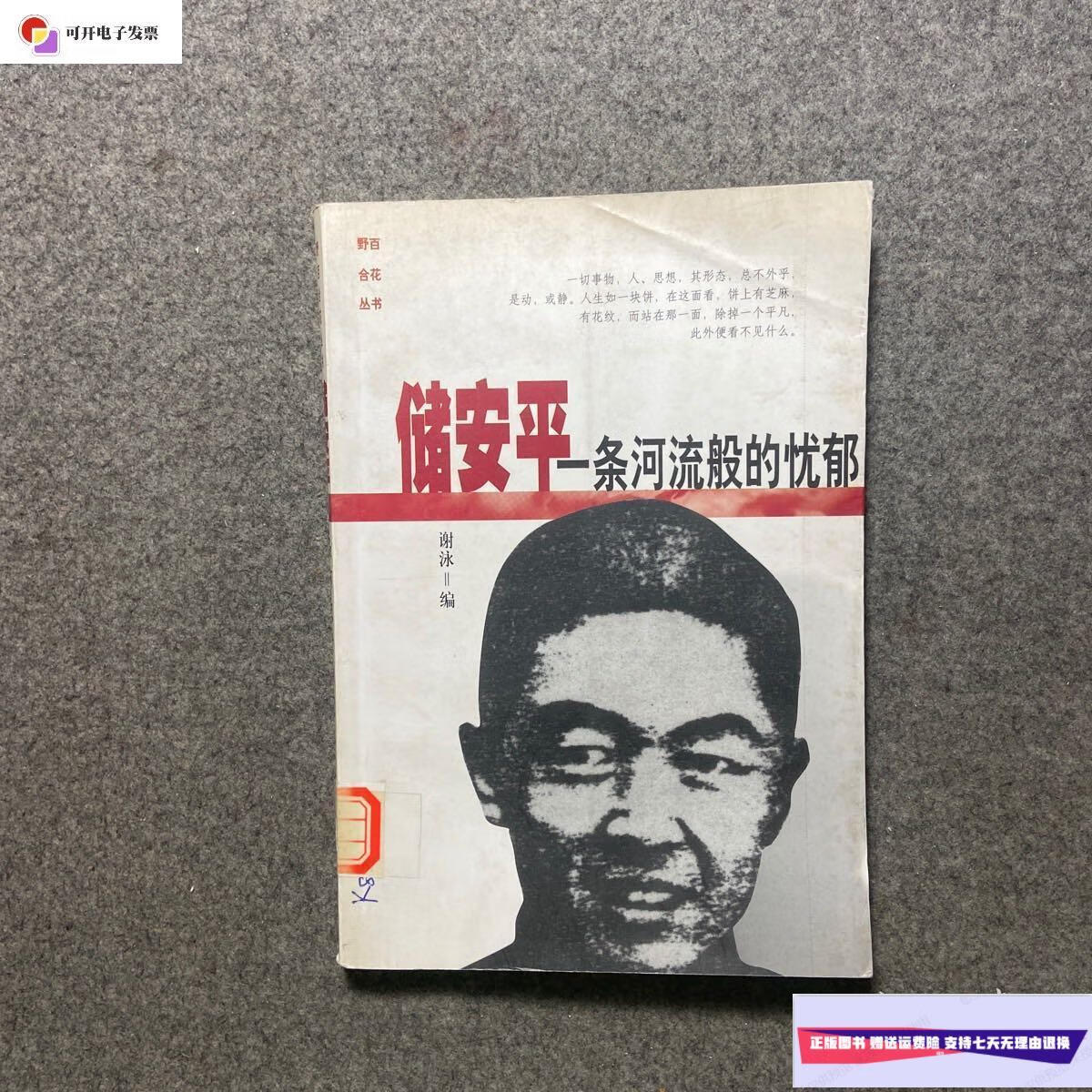 【二手9成新】储安平一条河流般的忧郁 /谢冰 北京青年出版社