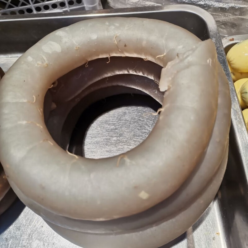 食怀东北面肠农家酒席面肠子肉汤灌面肠特色猪面肠香肠现灌 1g 带肉糜