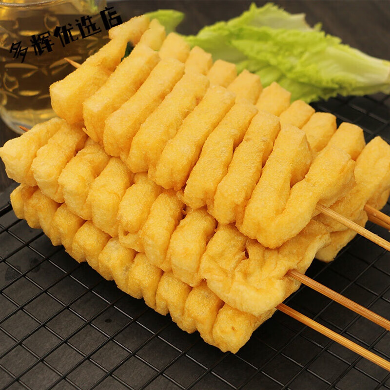 奢氧兰花干豆腐串豆制品豆排豆腐串麻辣烫关东煮火锅烧烤半成品冷冻 1