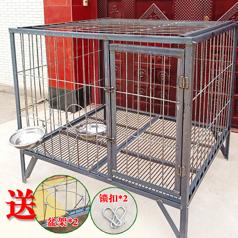 hkml狗笼子大型犬加粗加厚德牧马犬耐咬实心钢筋狗场狗笼大型定做