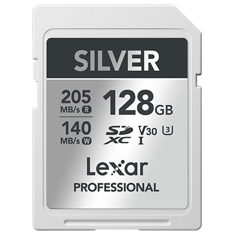 ڲ׿ɳLexarSDڴ濨V30 UHS-Iٵ洢sd 128G 205MB SILVER SD149Ԫ