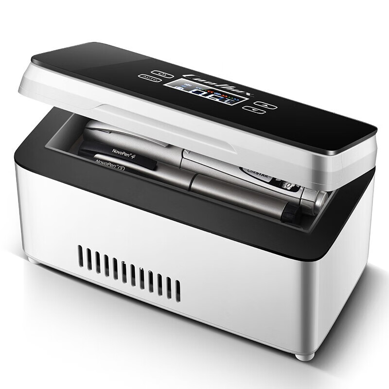 酷宝(Coolbox)胰岛素冷藏盒便携式迷你小冰箱旅行充电式车载保鲜药品疫苗恒温箱 触摸款 车家两用 双电池约16小时 1L