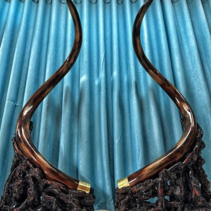 黄皮金皮猛犸象牙大摆件工艺品摆件高端大气猛犸象牙超大尺寸一物