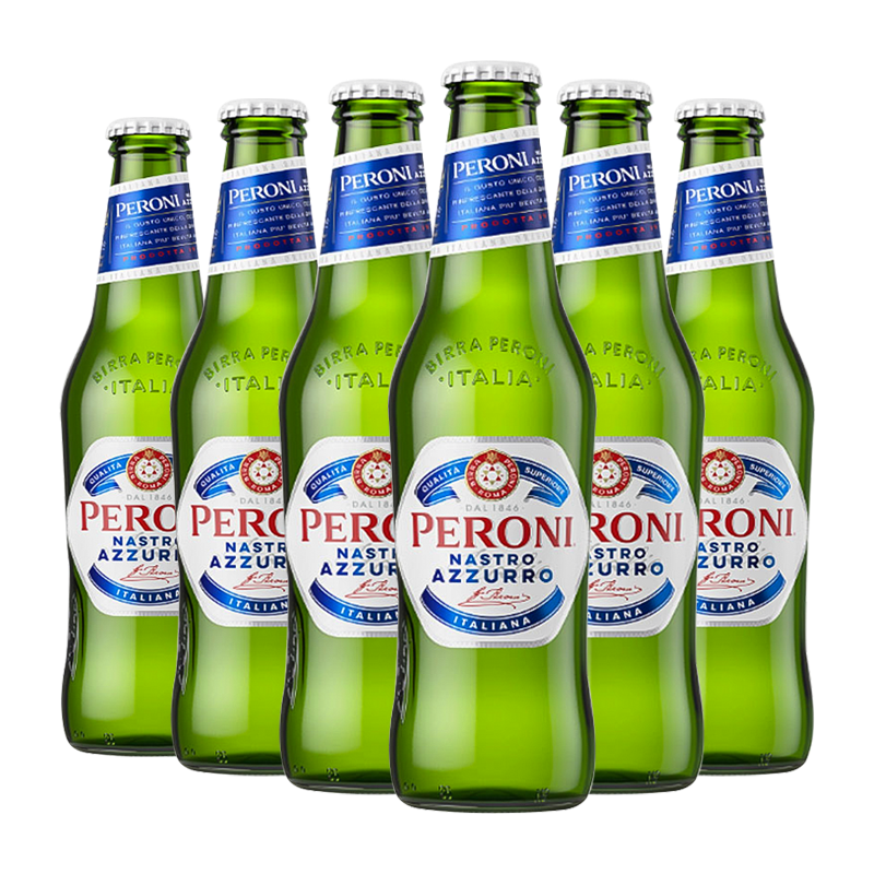 贝罗尼意大利进口 精酿啤酒 黄啤酒 peroni佩罗尼蓝带啤酒330ml瓶