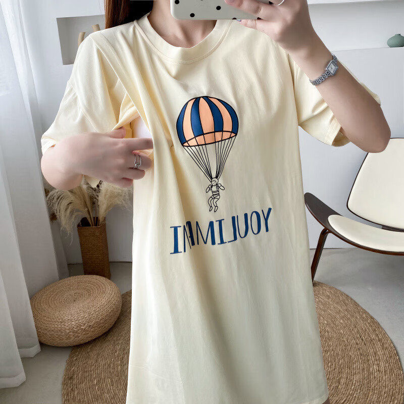 skonwat孕妇装哺乳衣服外出连衣裙夏季短袖母乳期裙子时尚辣妈喂奶