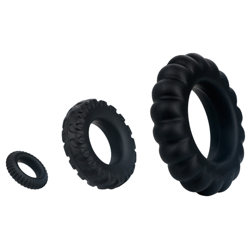 百乐（baile） （BAILE） 男用锁精环羊眼圈 套环 情趣性用品 3只装(A) 中号