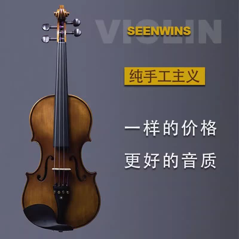 圣维斯SEENWINS圣维斯SW100手工实木小提琴初学者儿童考级入门成人初学 SW100 4/4 身高150以上怎么看?