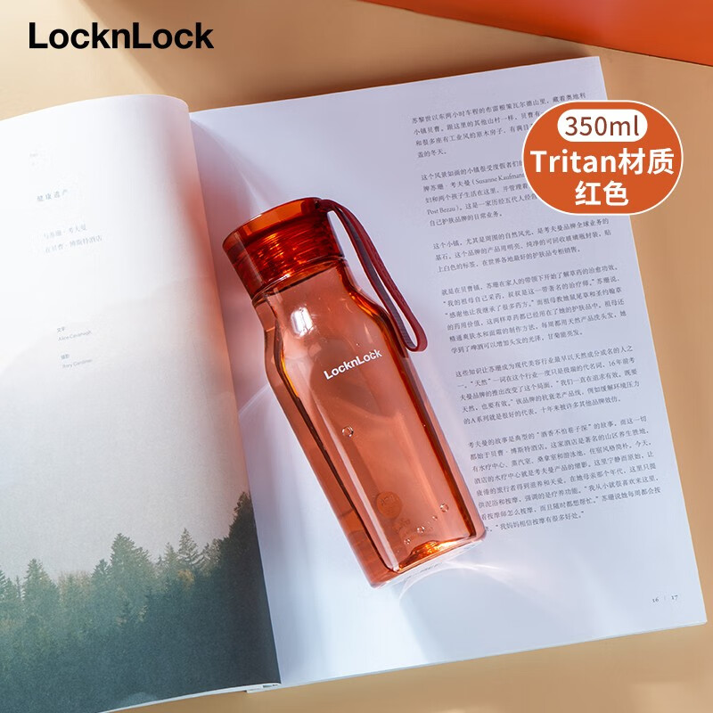 �ֿ��ֿۣ�LOCK&LOCK�� ���ϱ������� �˶�ˮ����Ů���콡�����ӱ�Я���ֱ���Լ��ˮ�� ��������tritan���ʡ���ɫ 350ml ���ϱ�