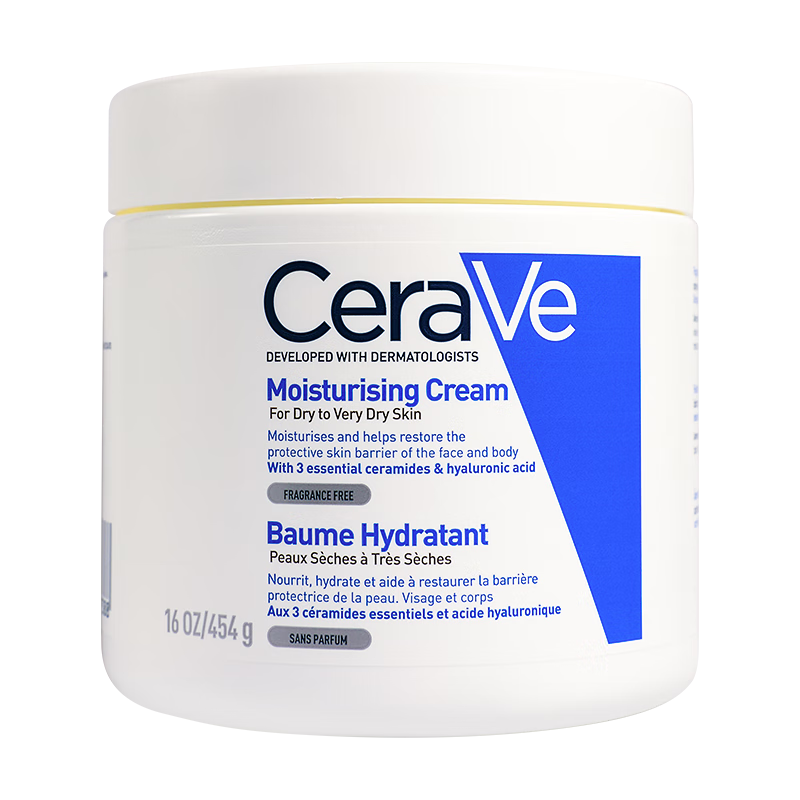 适乐肤（CeraVe）C乳 修护保湿霜补水乳敏感肌X经酰胺霜男女适用 C霜454g