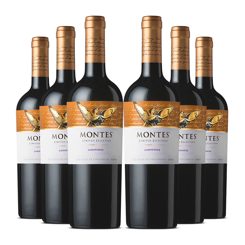 MONTES【蒙特斯官旗】智利原瓶进口红酒 蒙特斯montes限量精选750ml 佳美娜红葡萄酒整箱装