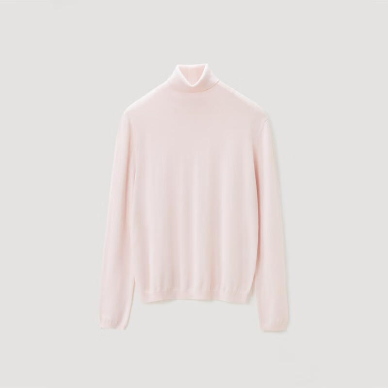 OVV【可机洗黄金羊毛】秋冬热卖女装基础高领长袖针织衫 裸粉（净色）C1 M