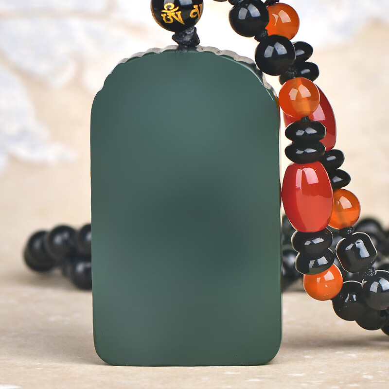 千载一玉和田玉本命佛吊坠 男士十二生肖本命年菩萨玉石吊坠 寓意岁月安康 生肖马/大势至菩萨