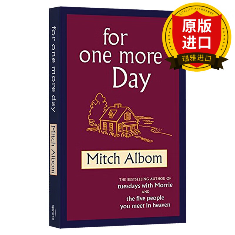 英文原版 一日重生 for one more day 小说 mitch albom 全英文版进口