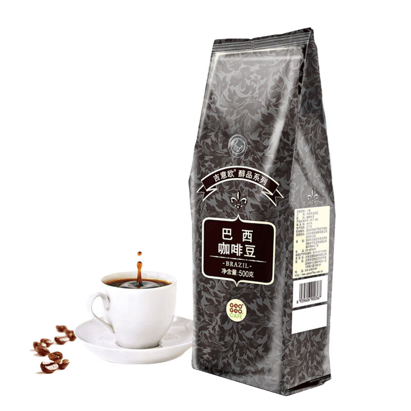 GeO GeO CAFÉ 吉意欧 醇品 巴西风味 咖啡豆 500g