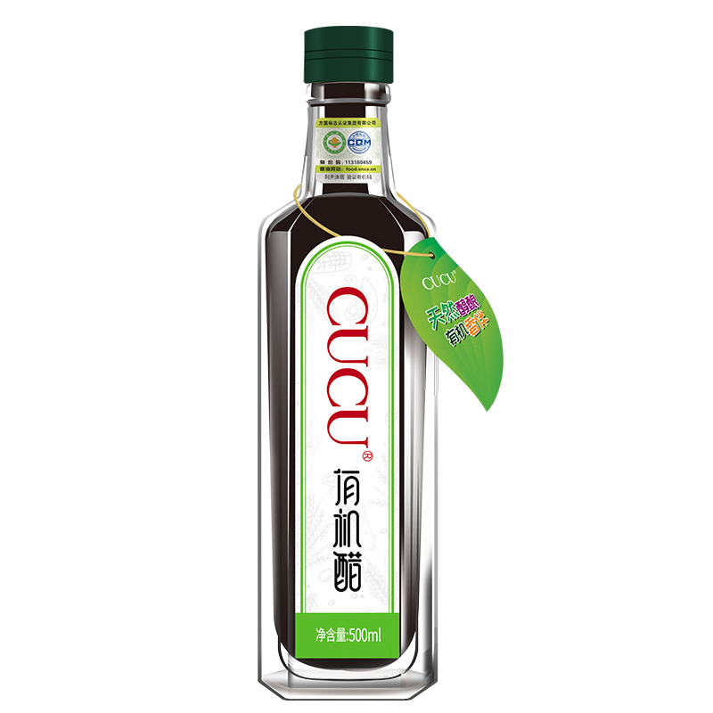 cucu 有机山西陈醋 500ml瓶装 一瓶