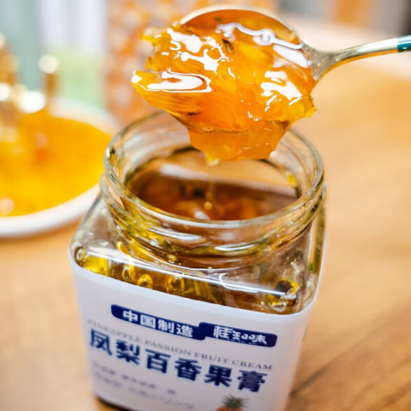 凤梨冷泡水果茶菠萝果酱蜂蜜果味茶冲泡饮品泡水喝的 凤梨百香果260克