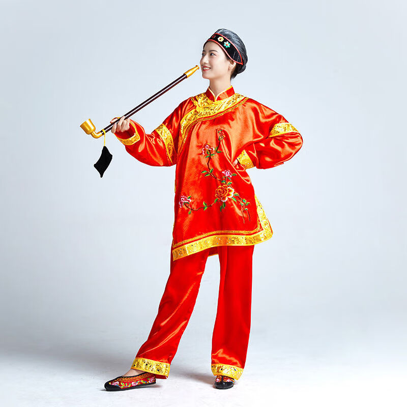 中老年秧歌服表演唱演出服装媒婆古装老太太衣服老太婆中式结婚中老年