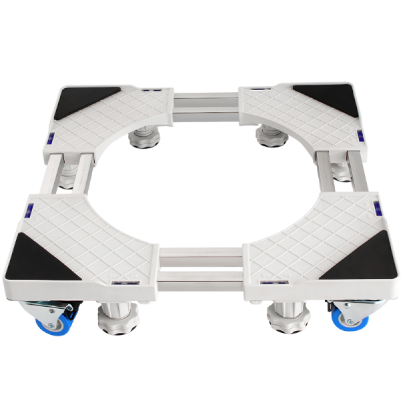 菲达森 洗衣机底座通用全自动滚筒固定置物抬高托架移动万向轮垫高冰箱支脚架 迷你四脚款