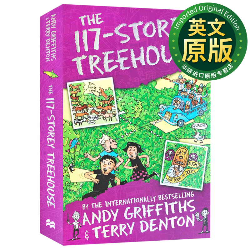 小屁孩树屋历险记117层 英文原版 The 117-Storey Treehouse 儿童动作冒险小说 Andy Griffiths