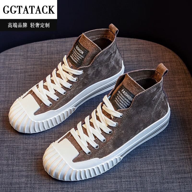 ggtatack轻奢品牌女鞋春夏季新款高帮鞋女2024新款百搭韩版ulzzang