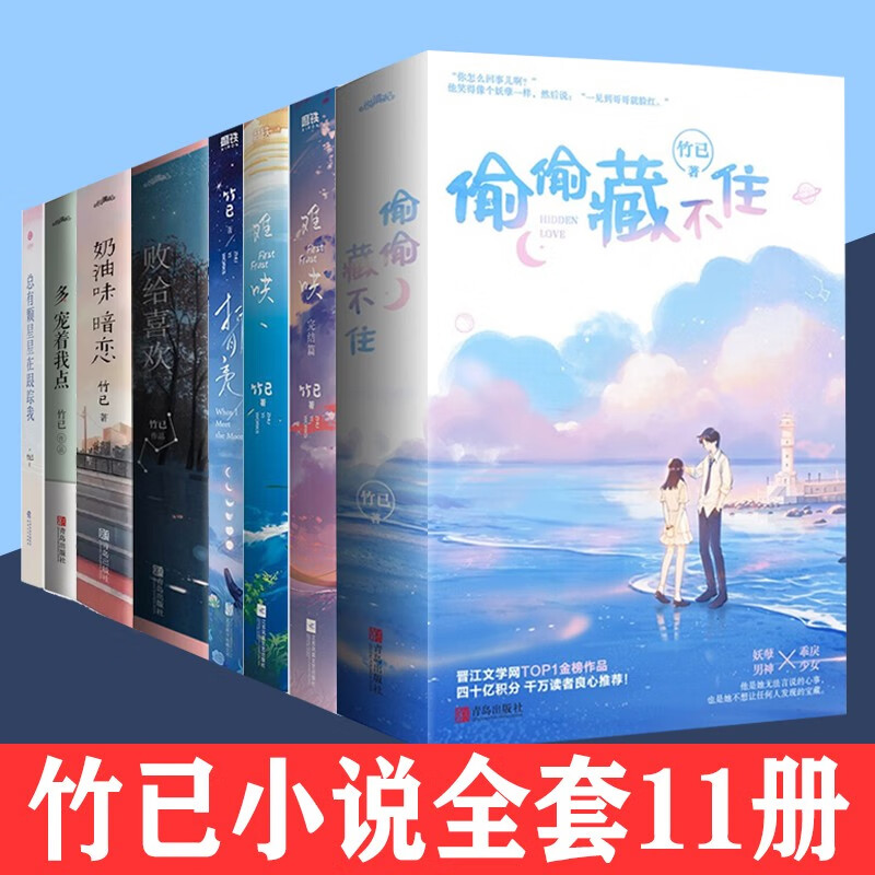 竹已小说11册全套 折月亮 偷偷藏不住 难哄1 2 奶油味暗恋 败给喜欢