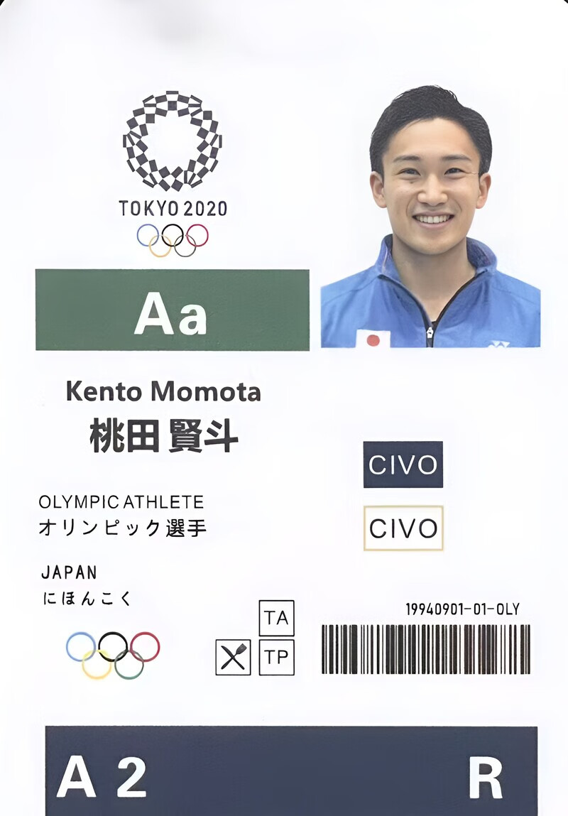 翎喏王昶运动员牌羽毛球挂件乒乓游泳巴黎奥运参赛卡桃田石宇卡通周边