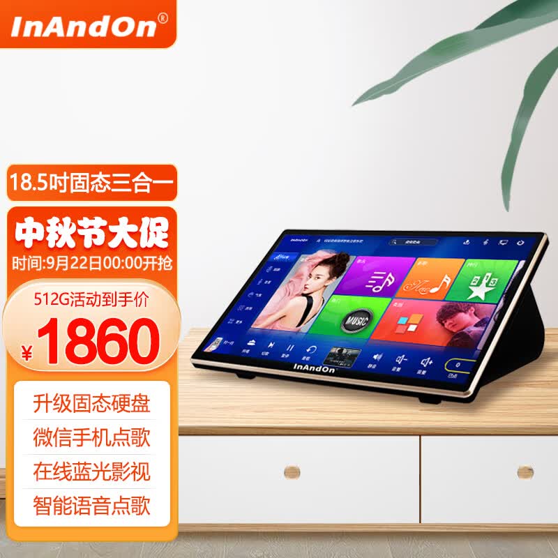 InAndOn新款InAndOn音王V20MAX点歌机全新固态硬盘触摸屏一体家庭卡拉OK话筒混响效果KTV 【固态硬盘】18.5寸三合一点歌机 2TB(内置5万首歌)属于什么档次？