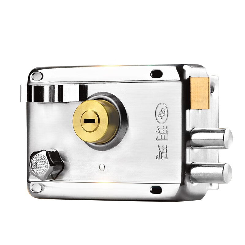 玥玛c级多轨道外装门锁叶片老式门锁铁门木门锁家用大门锁防盗锁 切边