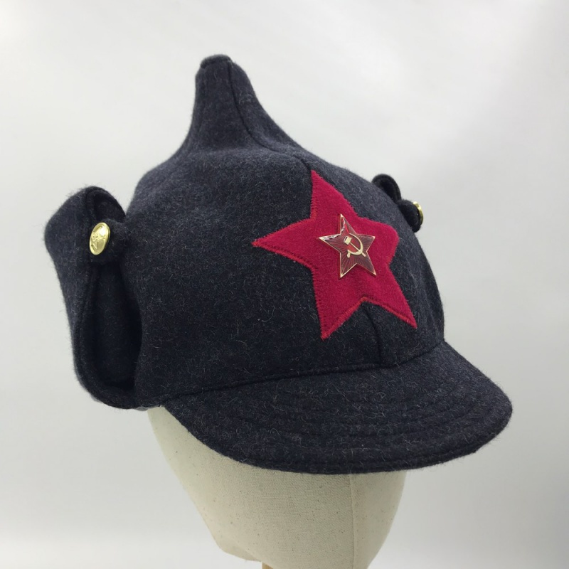 火车头帽 狗皮帽子 苏联帽 布琼尼帽 多色毛呢骑兵帽保尔帽一战苏联
