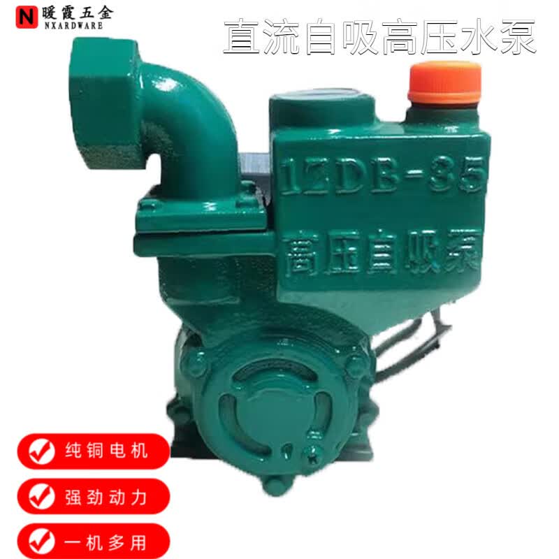 家用直流抽水机12v24v48v60v72v抽水泵水井便携式高压小型自吸泵 12v
