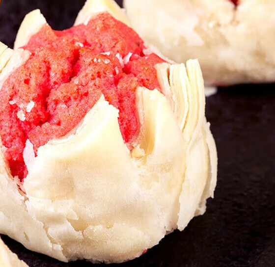 新食道回民街玫瑰开花酥500g 西安点心陕西特产过年糕点