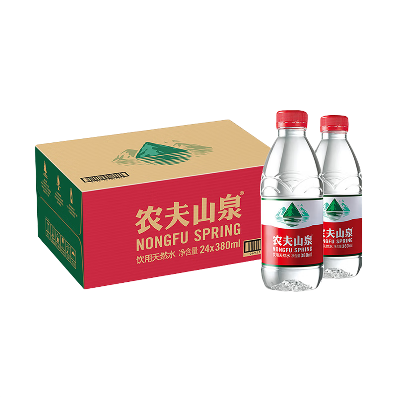 ũ��ɽȪ ����ˮ ������Ȼˮ380ml*24ƿ Сƿװ ����