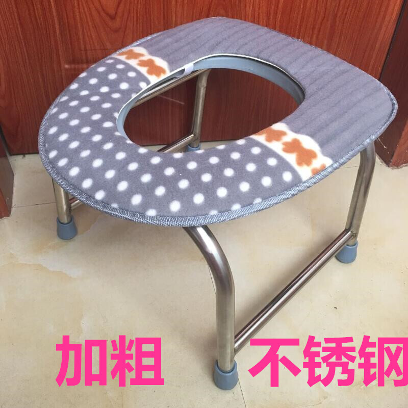 漫汐不可折疊子孕婦蹲便器改廁所座椅馬桶凳子老人坐便器家用 38cm高加固加厚【馬桶同高帶坐墊