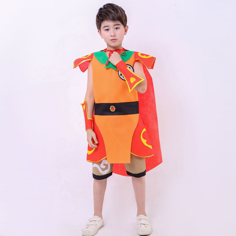 黑造六一儿童节演出服装儿童环保时装秀衣服男童表演服走秀潮服幼儿园